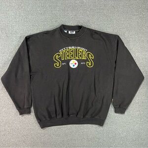 Vintage 90s Lee Sport Embroidered Pittsburgh Steelers Crewneck Sweatshirt Sz XL